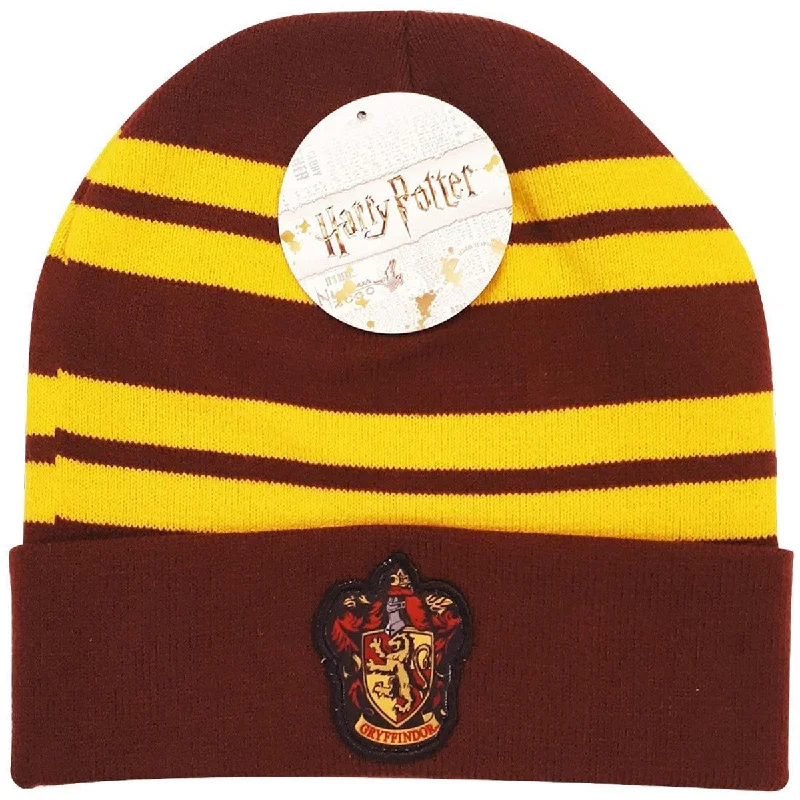 Classic Trucker Hats for Retro Vibes-Harry Potter Gryffindor Beanie