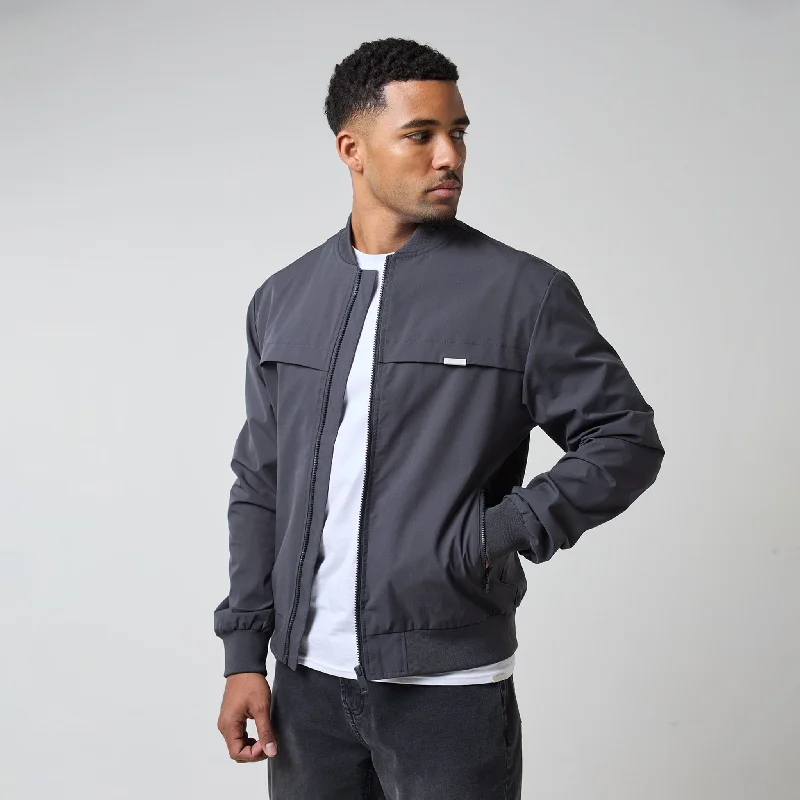 Leather Biker Jackets for Bold Looks-Ripstop Bomber Jacket | Graphite