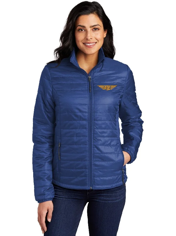 Winter Jackets for Snowy Conditions-Port Authority Ladies Packable Puffy Jacket