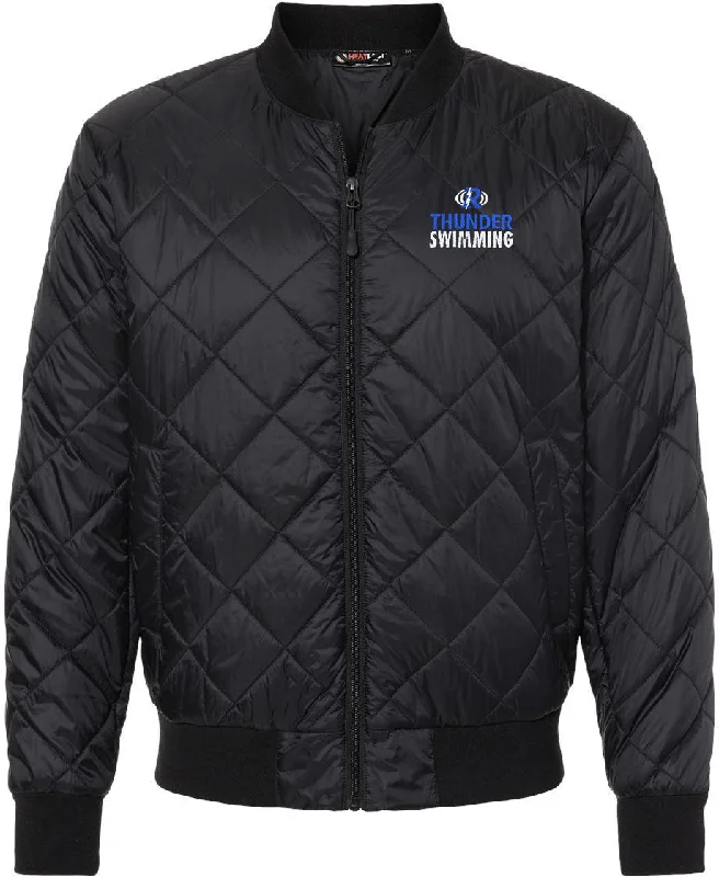 Stylish Bomber Jackets for Night Out-Weatherproof HeatLast Quilted Packable Bomber