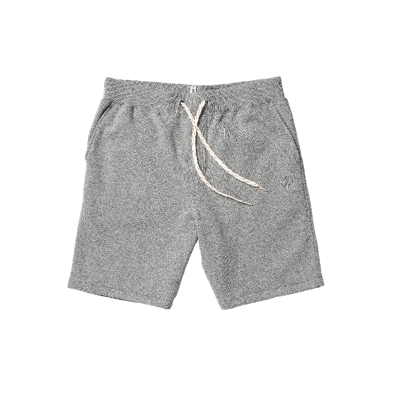 Quick-Dry Athletic Shorts for Active Days-Shweaty Fleece Shorts - Heather Grey