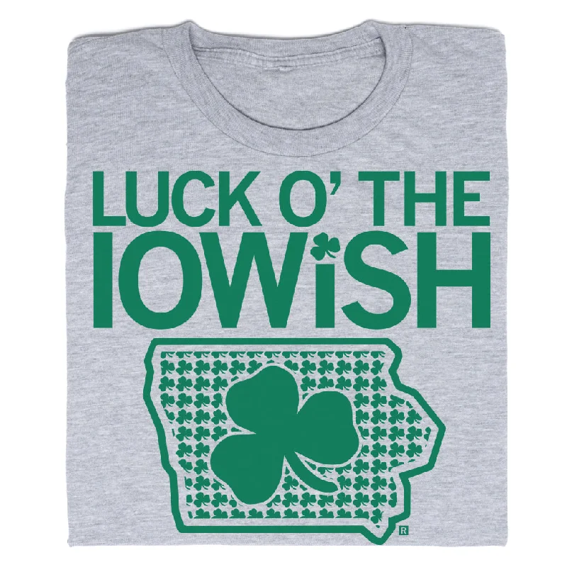 T-Shirt with Custom Logo for Branding-Luck O The Iowish