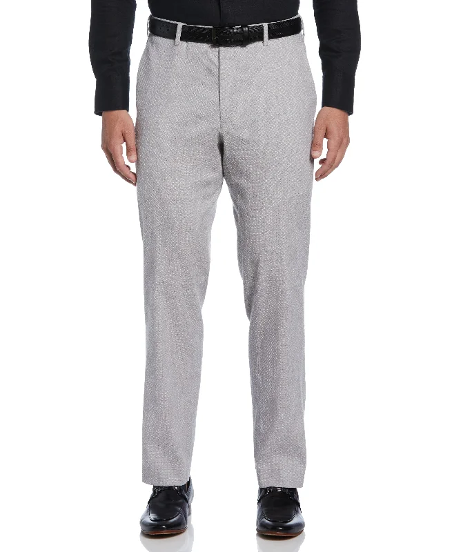 Performance Track Pants for Running-Linen Blend Flat Front Pant