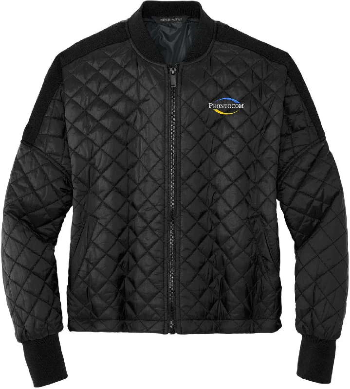 Soft Fleece Jackets for Cold Mornings-Mercer+Mettle Ladies Boxy Quilted Jacket