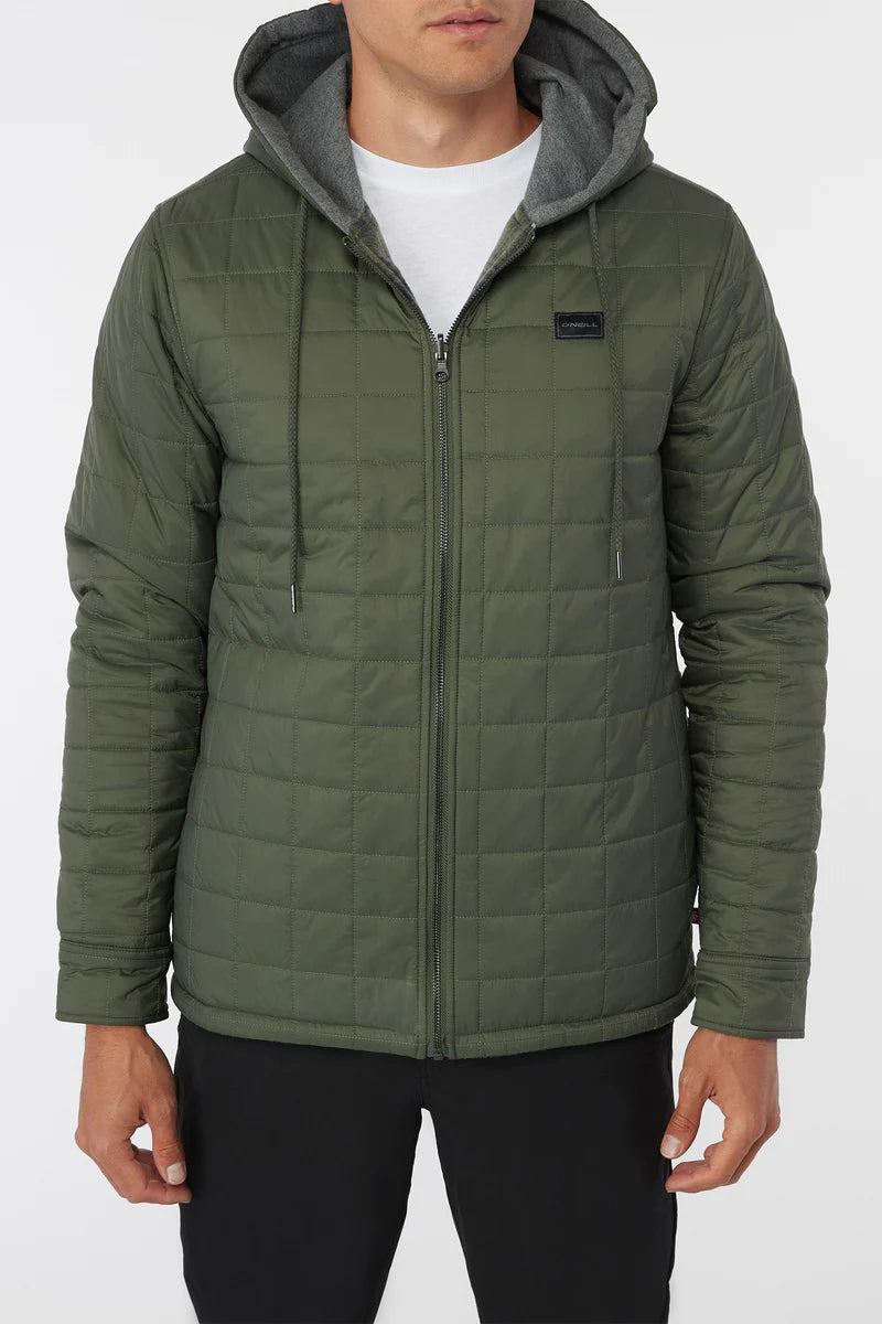 Classic Wool Jackets for Timeless Style-Glacier Hooded Reversible Jacket