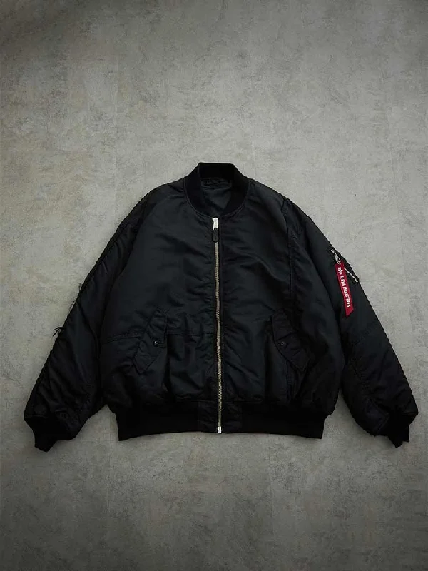 Best Jackets for Cold Weather-ALPHA X MASTERMIND MA-1 BOMBER JACKET