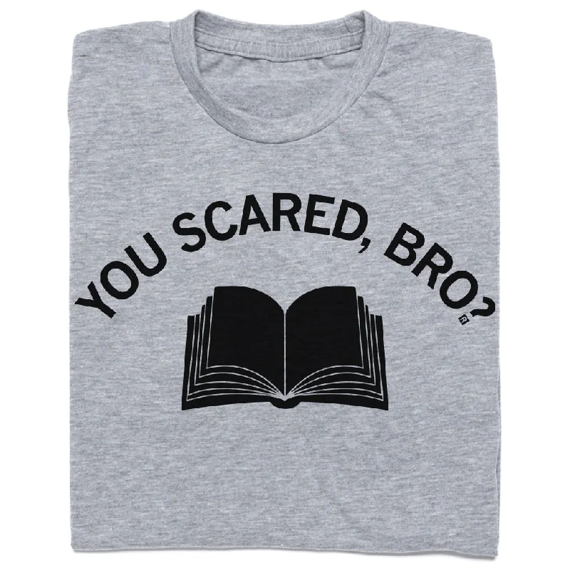 Minimalist T-Shirt for Clean, Modern Looks-You Scared Bro Book Graphic