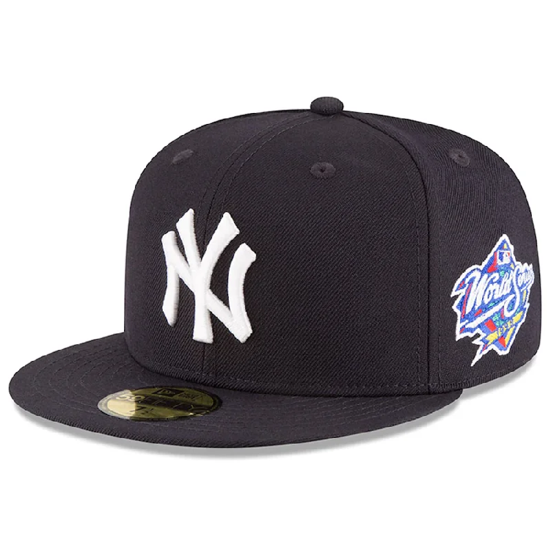 Relaxed Bucket Hats for Outdoor Wear-New York Yankees New Era Navy 1998 World Series Wool 59FIFTY Fitted Hat