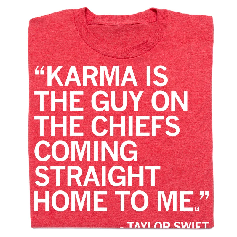 T-Shirt for Working Out and Sports-Taylor Swift Karma Quote