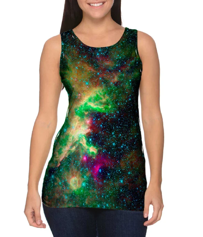 Softshell Vests for Weather Protection-Space Galaxy Cepheus Star Clouds