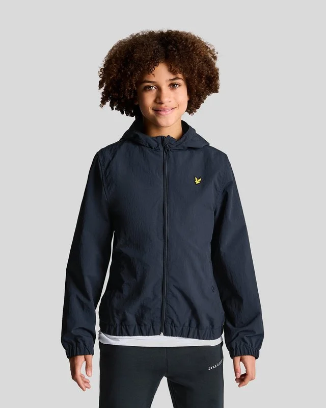 Breathable Jackets for Active Use-Kids Zip Through Hooded Jacket