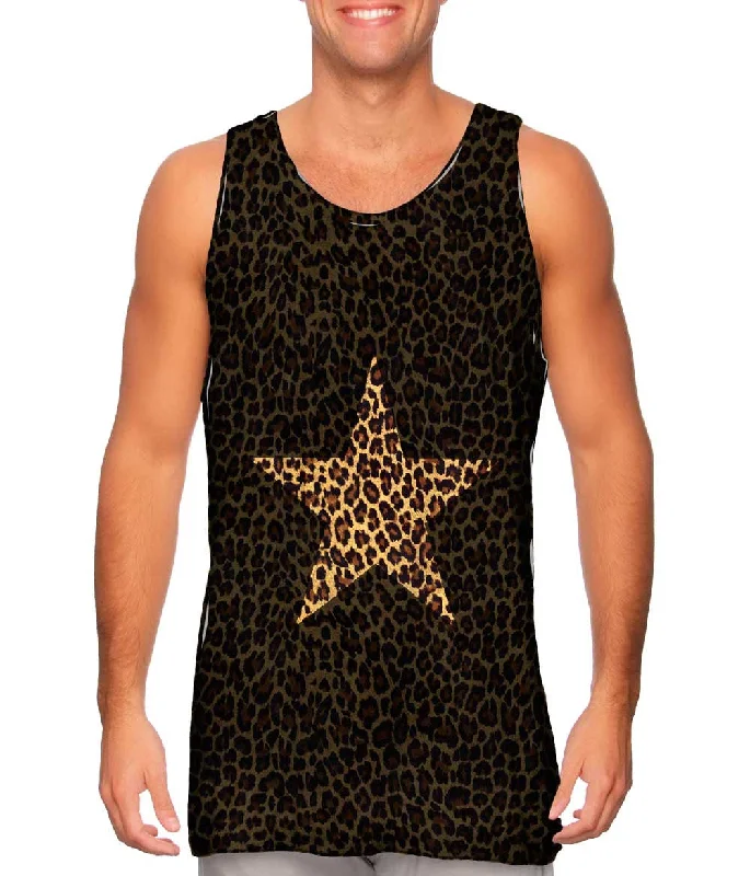 Stylish Layering Vests for Casual Outfits-Star Cheetah Animal Skin