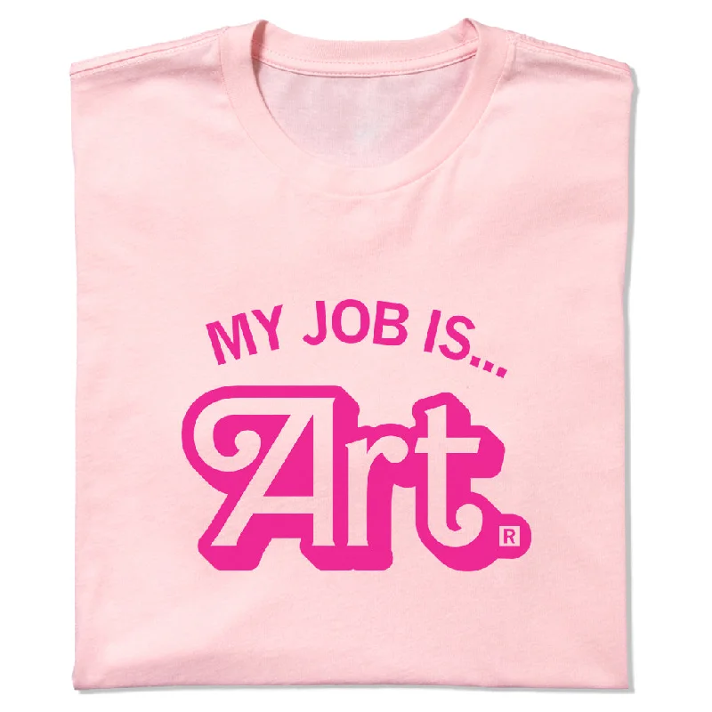 Soft T-Shirt for Comfortable Travel-My Job is Art