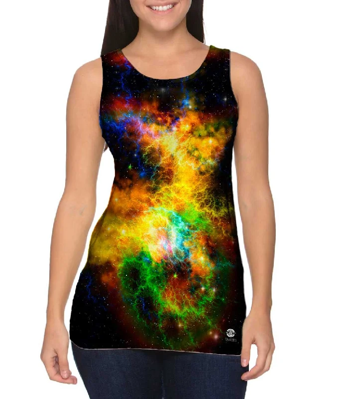 Stylish Layering Vests for Casual Outfits-Space Galaxy Ribbon