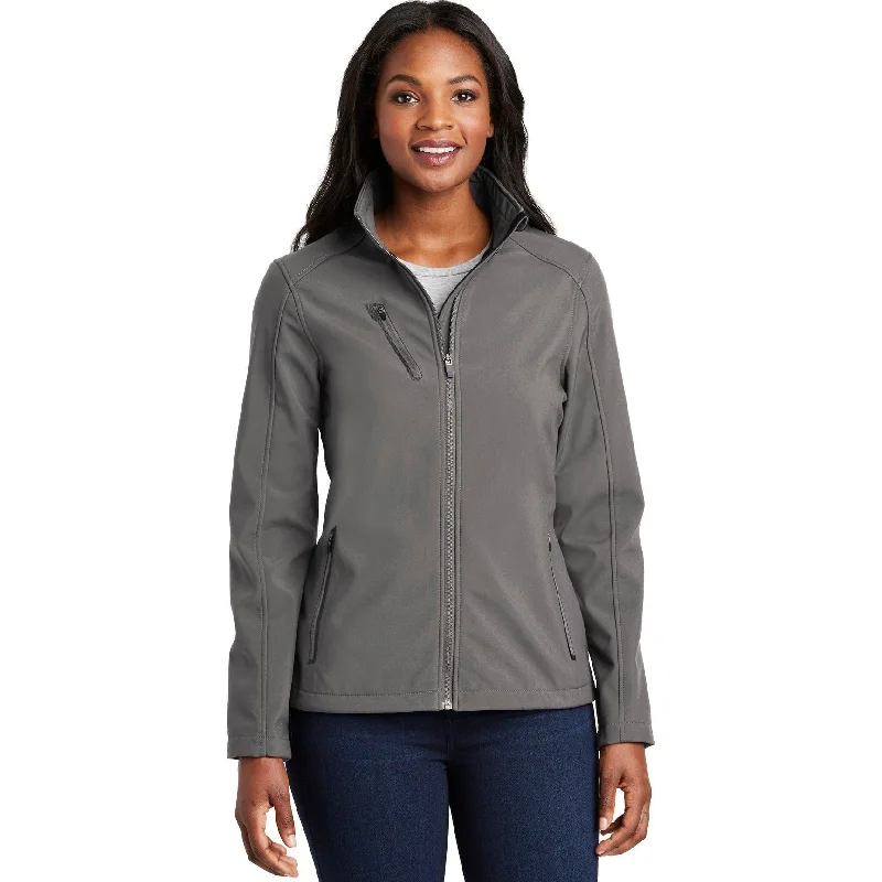 Stylish Zip-Up Jackets for Everyday Wear-CLOSEOUT - Port Authority Ladies Welded Soft Shell Jacket