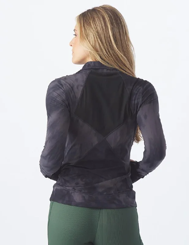 Athletic Fit Jackets for Performance and Style-Rider Jacket II: Black Tie-Dye