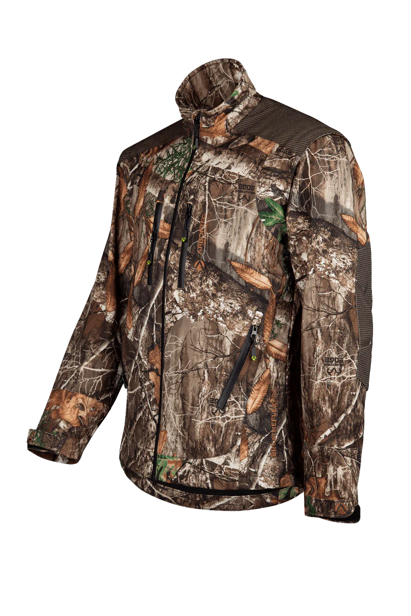 Reflective Windbreakers for Safety and Comfort-Breatheflex Pro Realtree Brown Work Jacket