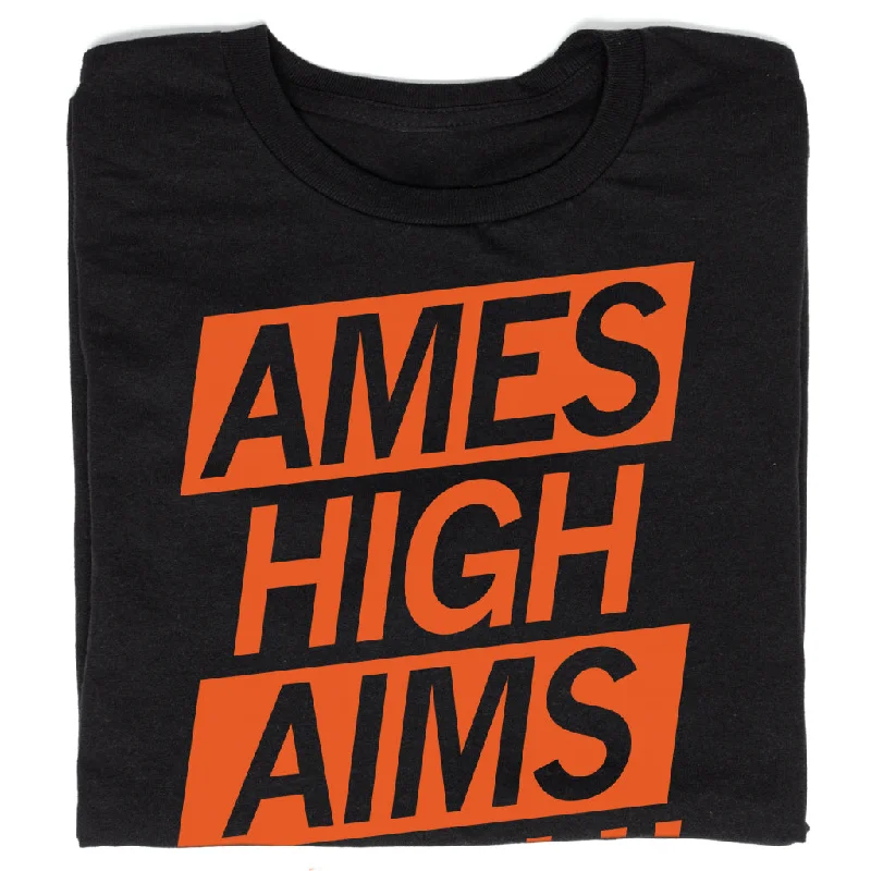 Graphic Design T-Shirt for Artistic Expression-Ames High Aims High