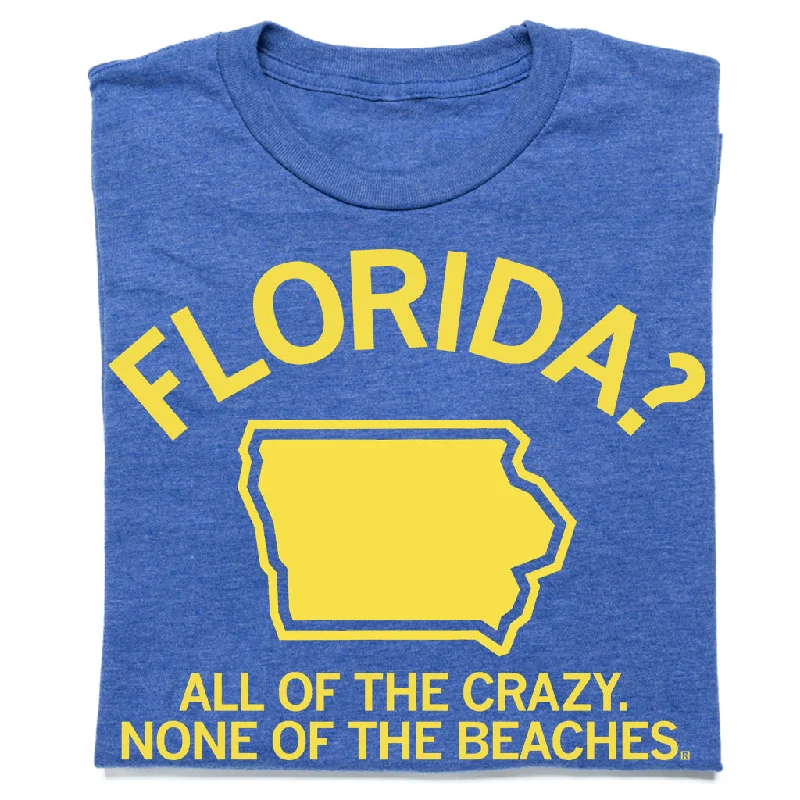 Comfortable T-Shirt for Outdoor Activities-Florida Iowa