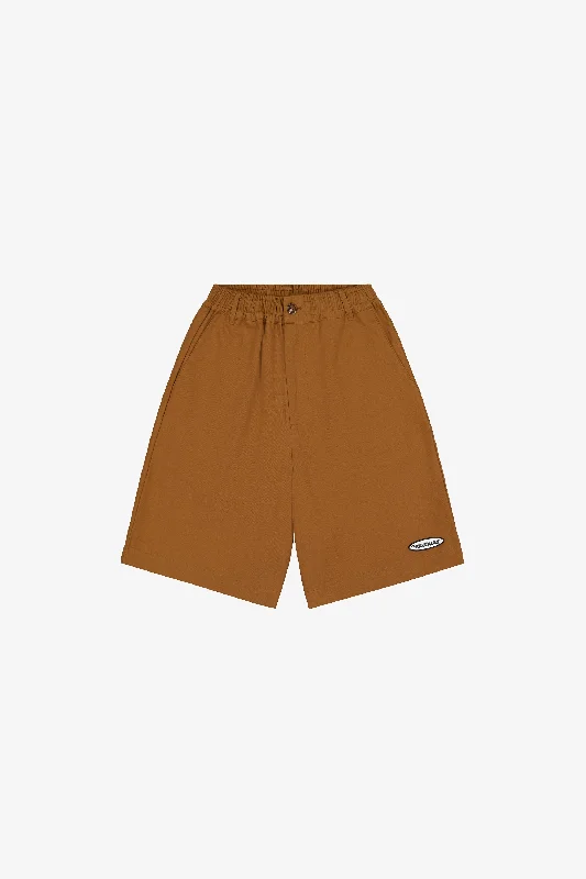 Stylish Bermuda Shorts for Beach Vibes-LONGLINE SHORTS | RUST