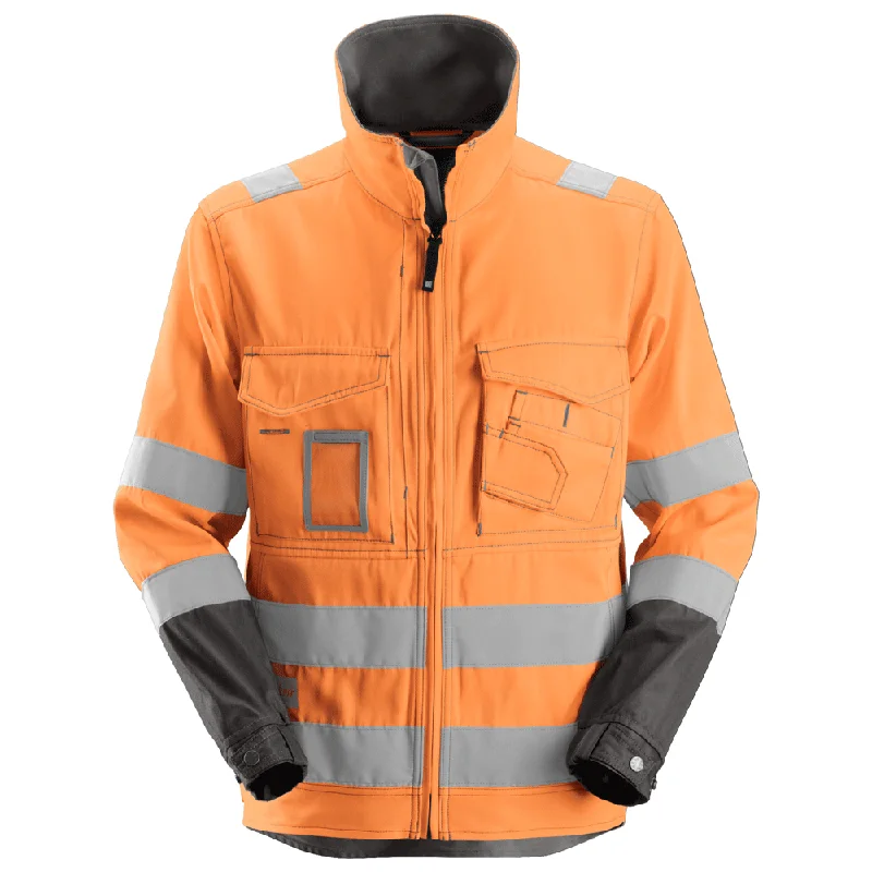 Casual Zip Jackets for Everyday Comfort-Snickers 1633 Hi-Vis Jacket, Class 3 Various Colours