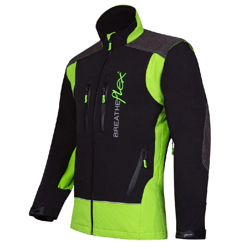 Soft Fleece Jackets for Cold Mornings-Breatheflex Performance Work Jacket Lime