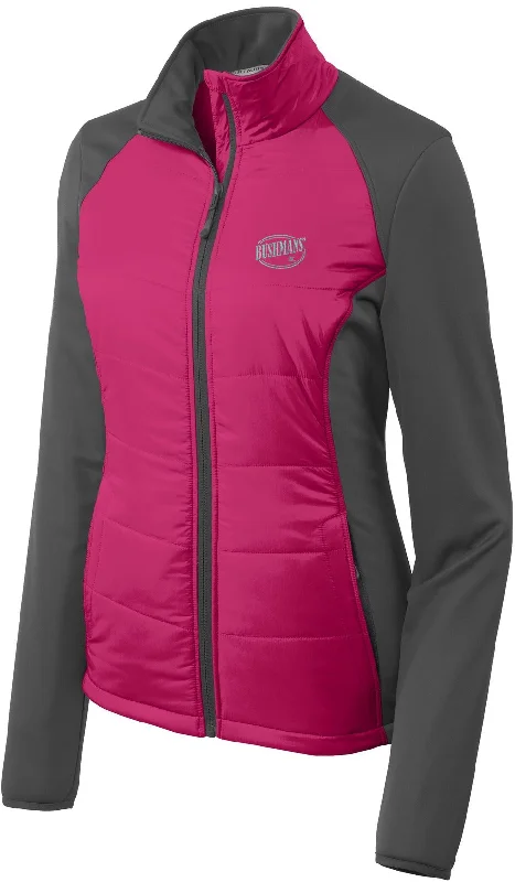 Fashion Forward Jackets for Statement Outfits-Port Authority Ladies Hybrid Soft Shell Jacket