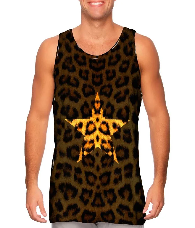 High-Performance Vests for Active Lifestyles-Star Leopard Animal Skin