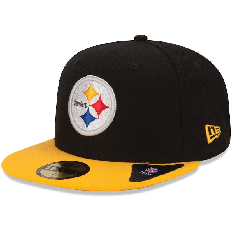 Baseball Caps for Casual Outfits-Pittsburgh Steelers 59FIFTY- Black/Gold