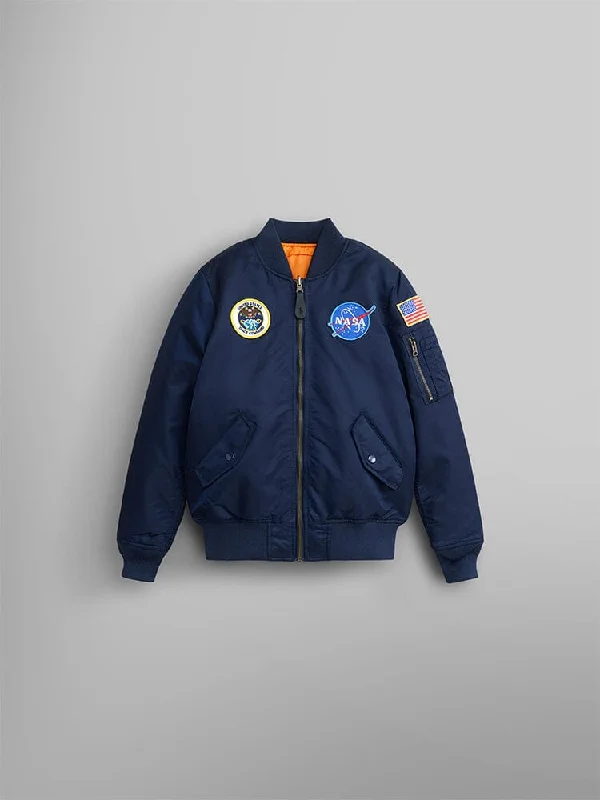 Thermal Jackets for Extreme Cold Conditions-NASA MA-1 BOMBER JACKET Y