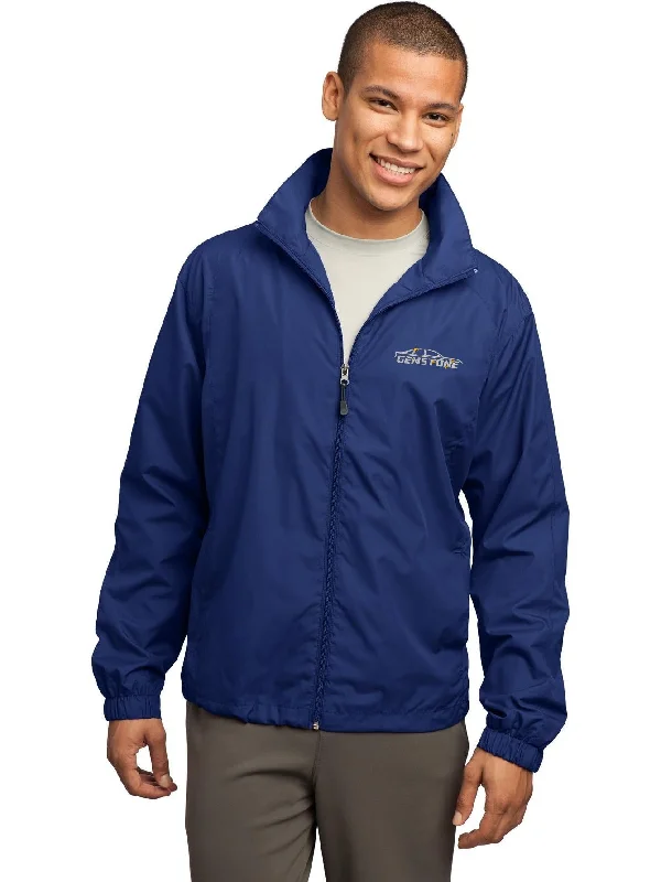 Warm Jackets for Winter Adventures-Sport-Tek Full-Zip Wind Jacket