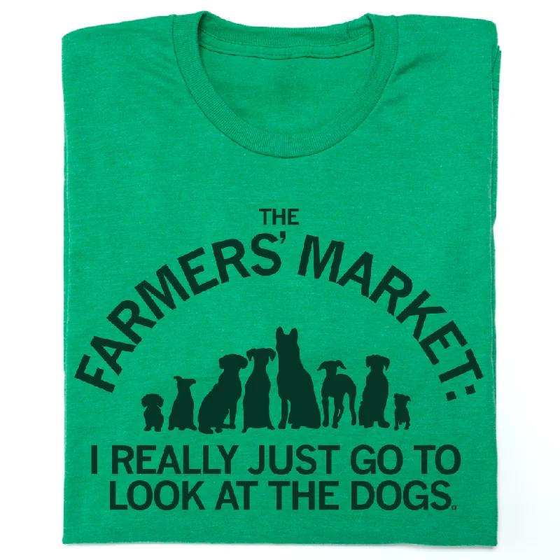 High-End T-Shirt for Luxury Fashion-Farmers' Market Dogs