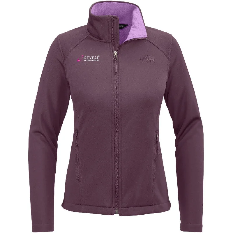 Zip-Up Jackets for Easy Layering-The North Face Ladies Chest Logo Ridgewall Soft Shell Jacket