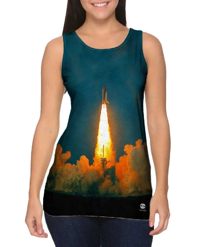 Soft Fleece Vests for Cold Weather Comfort-Space Shuttle Take Off