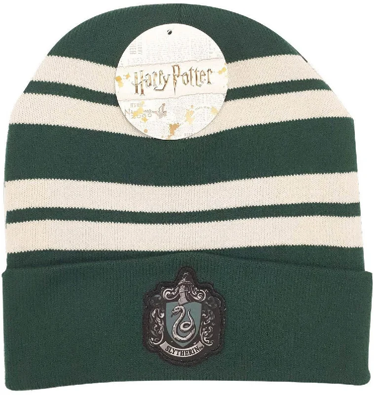 Stylish Flat Caps for Casual Wear-Harry Potter Slytherin Beanie