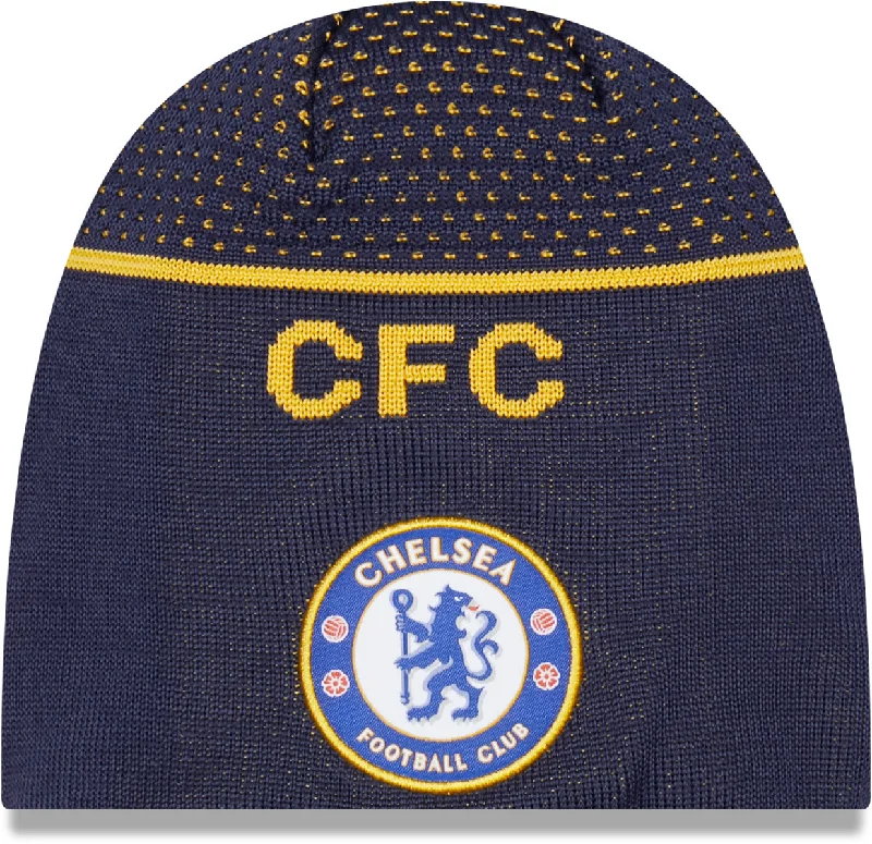 Knit Beanies for Cold Days-Chelsea FC New Era Engineered Skull Knit Beanie