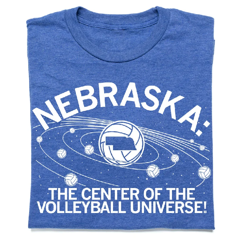 Affordable T-Shirt for Budget-Friendly Fashion-NE: Volleyball Universe Blue