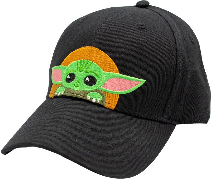 High-Performance Hats for Sports Enthusiasts-The Mandalorian Star Wars Grogu The Child Black Cap