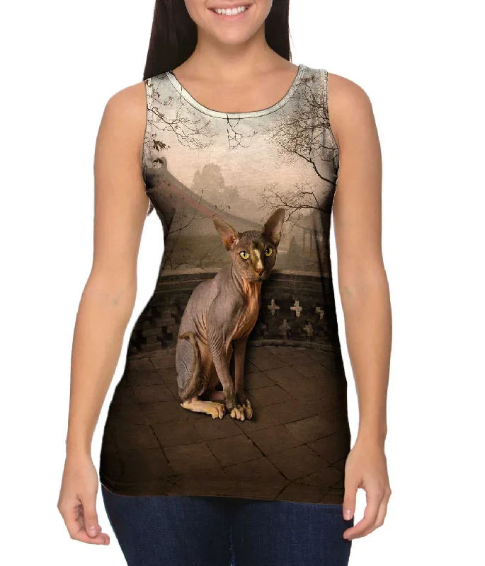 Slim Fit Vests for a Sleek Look-Sphynx Cat Sunset