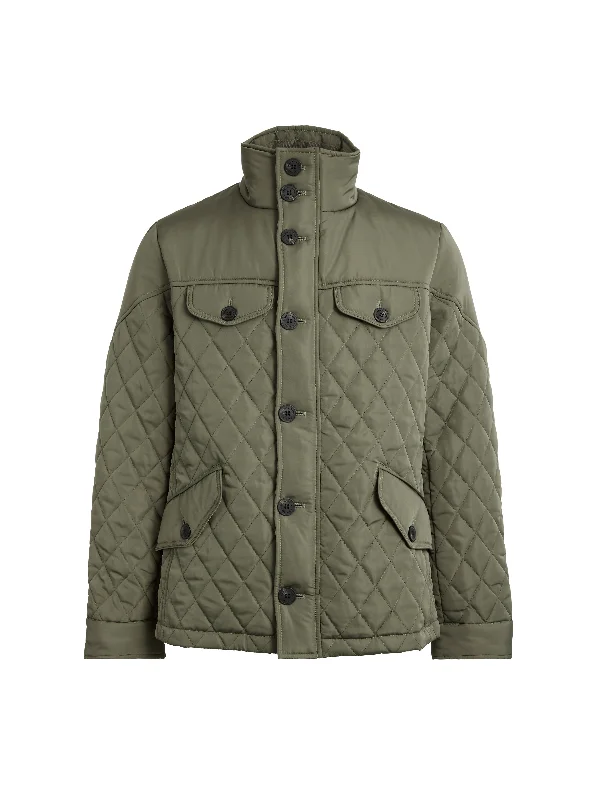 Lightweight Running Jackets for Speed-George Quilted Jacket - Sage