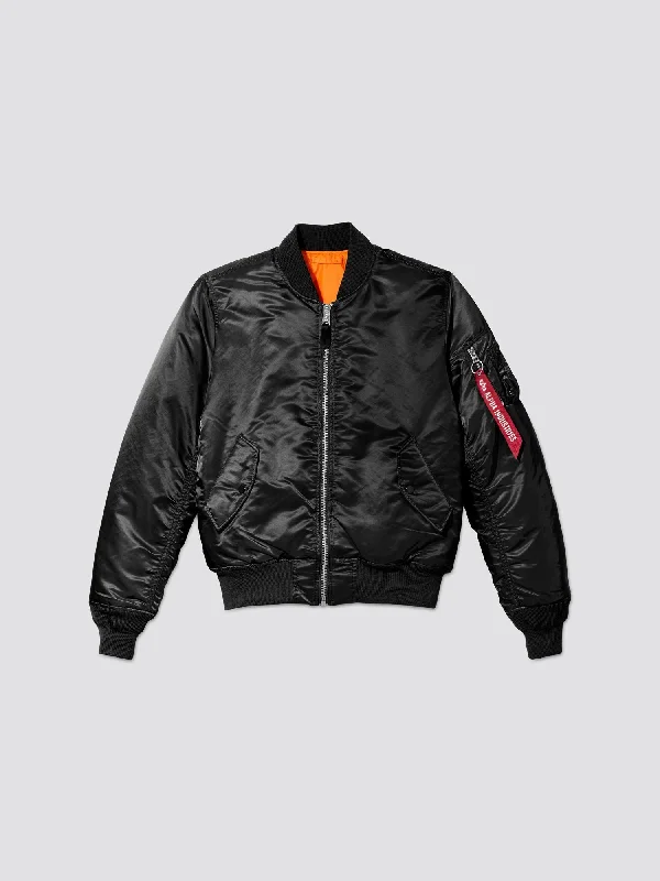 Reflective Jackets for Night Safety-MA-1 BOMBER JACKET SLIM FIT