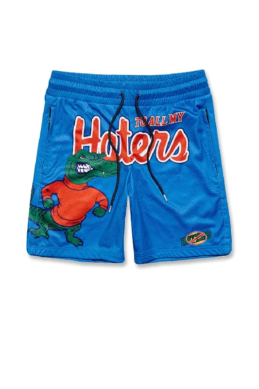 Summer Vacation Shorts for Comfort and Style-Retro - Florida Haters Mesh Shorts (Blue) (B2G1)