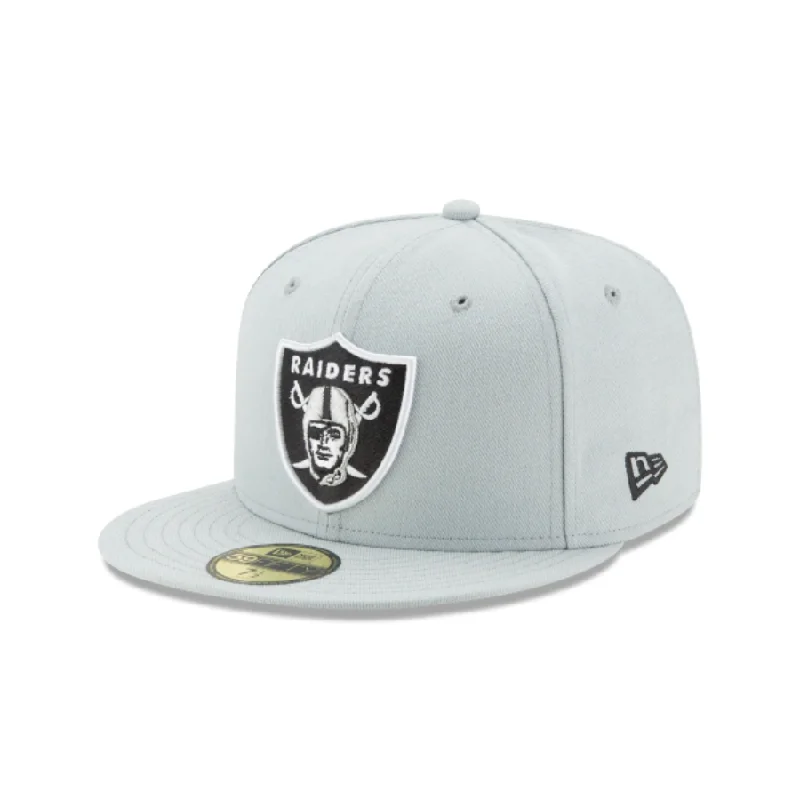 Stylish Flat Caps for Casual Wear-NEW ERA LAS VEGAS RAIDERS BASIC 59FIFTY FITTED COLLECTIONS HAT