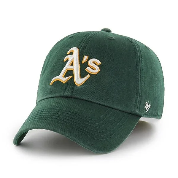 Wide-Brim Hats for Sun Protection-OAKLAND ATHLETICS '47 FRANCHISE HAT FITTED-GREEN