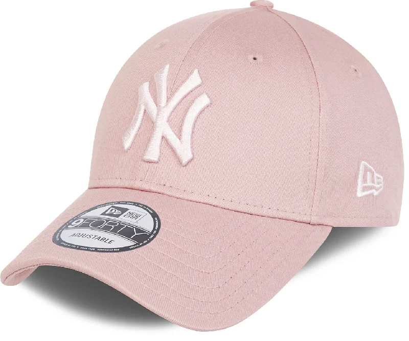 Trendy Newsboy Hats for Retro Styles-NY Yankees New Era 9Forty Cotton Colour Dusty Rose Baseball Cap