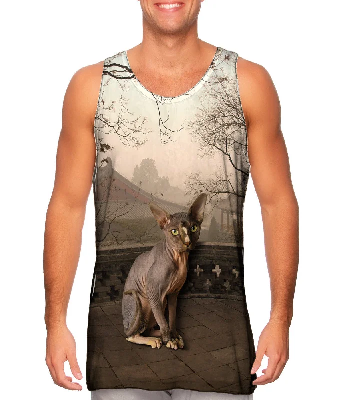 Custom Vests for Personalized Designs-Sphynx Cat Sunset