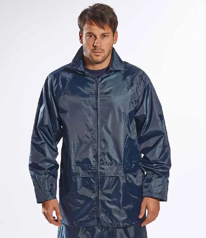 Waterproof Windbreakers for Outdoor Activities-Portwest Classic Rain Jacket