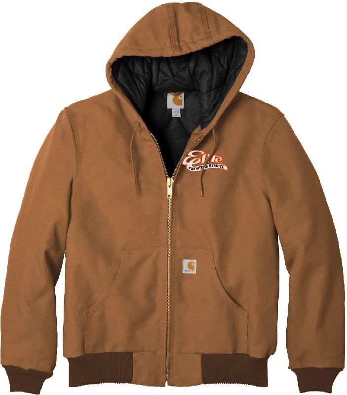 Classic Wool Jackets for Timeless Style-Carhartt Quilted-Flannel-Lined Duck Active Jacket