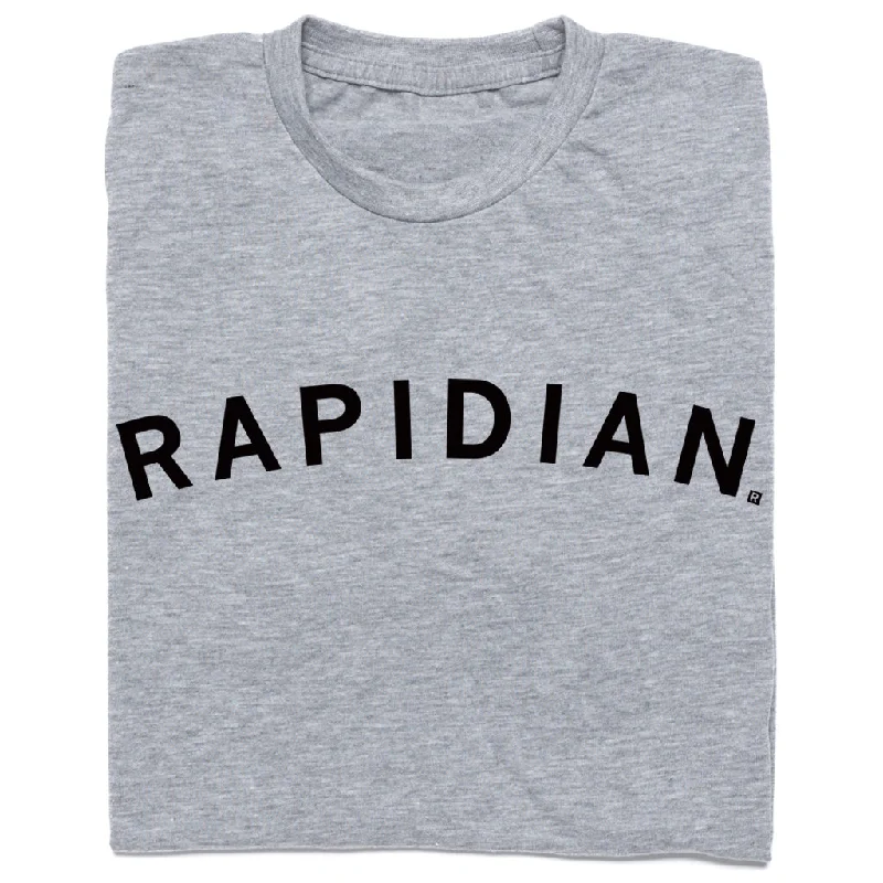 Stylish T-Shirt for Casual Outings-Rapidian Curved Logo