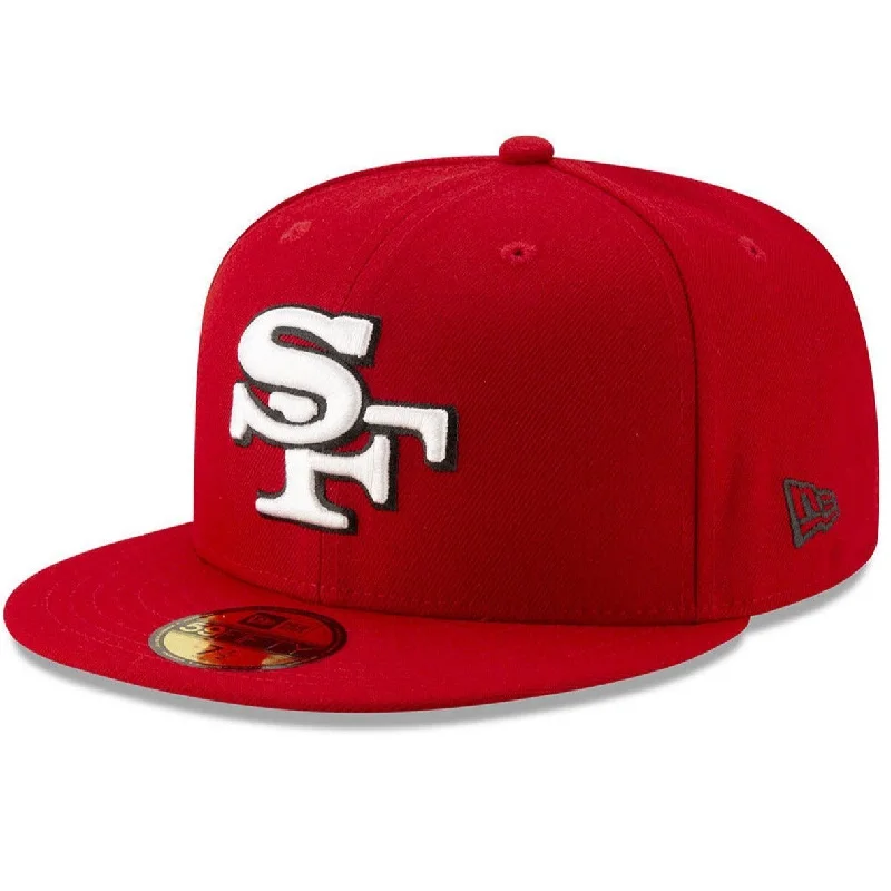 Hip-Hop Caps for Streetwear Fashion-New Era San Francisco 49ers Logo Elements Collection-Red